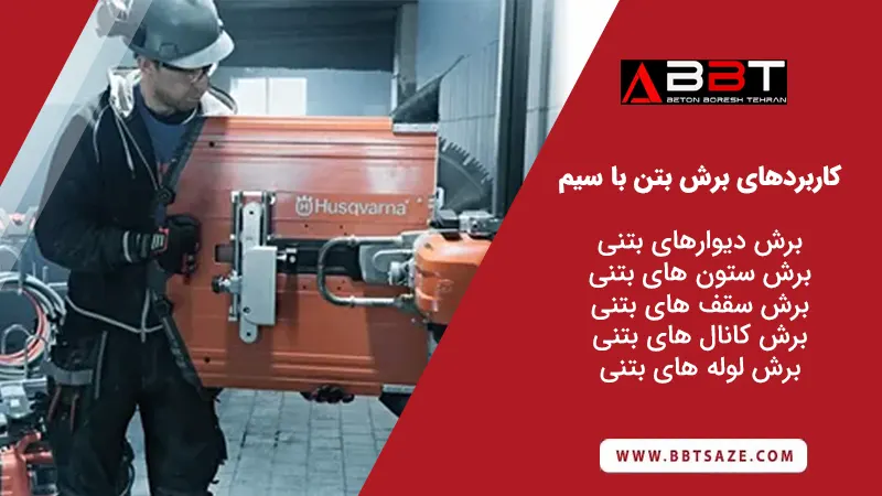کاربرد برش بتن با سیم - بتن برش توسعه